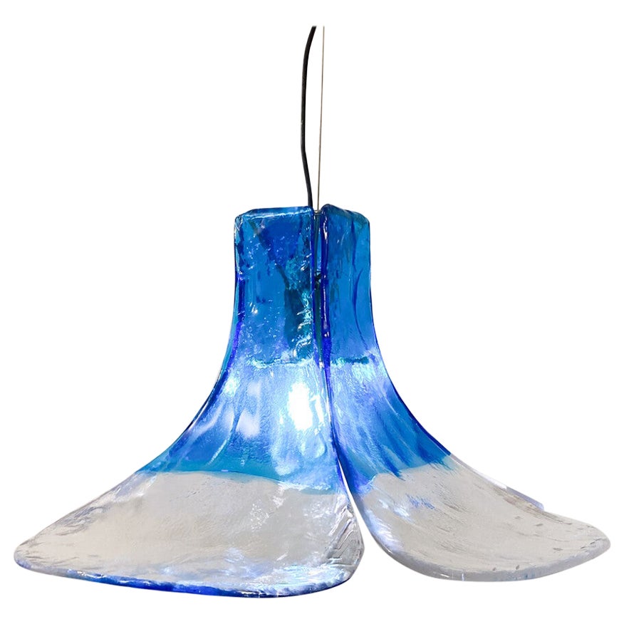 Lampe suspendue en verre Murano du milieu du siècle par Carlo Nason, années 1960 - 2 disponibles