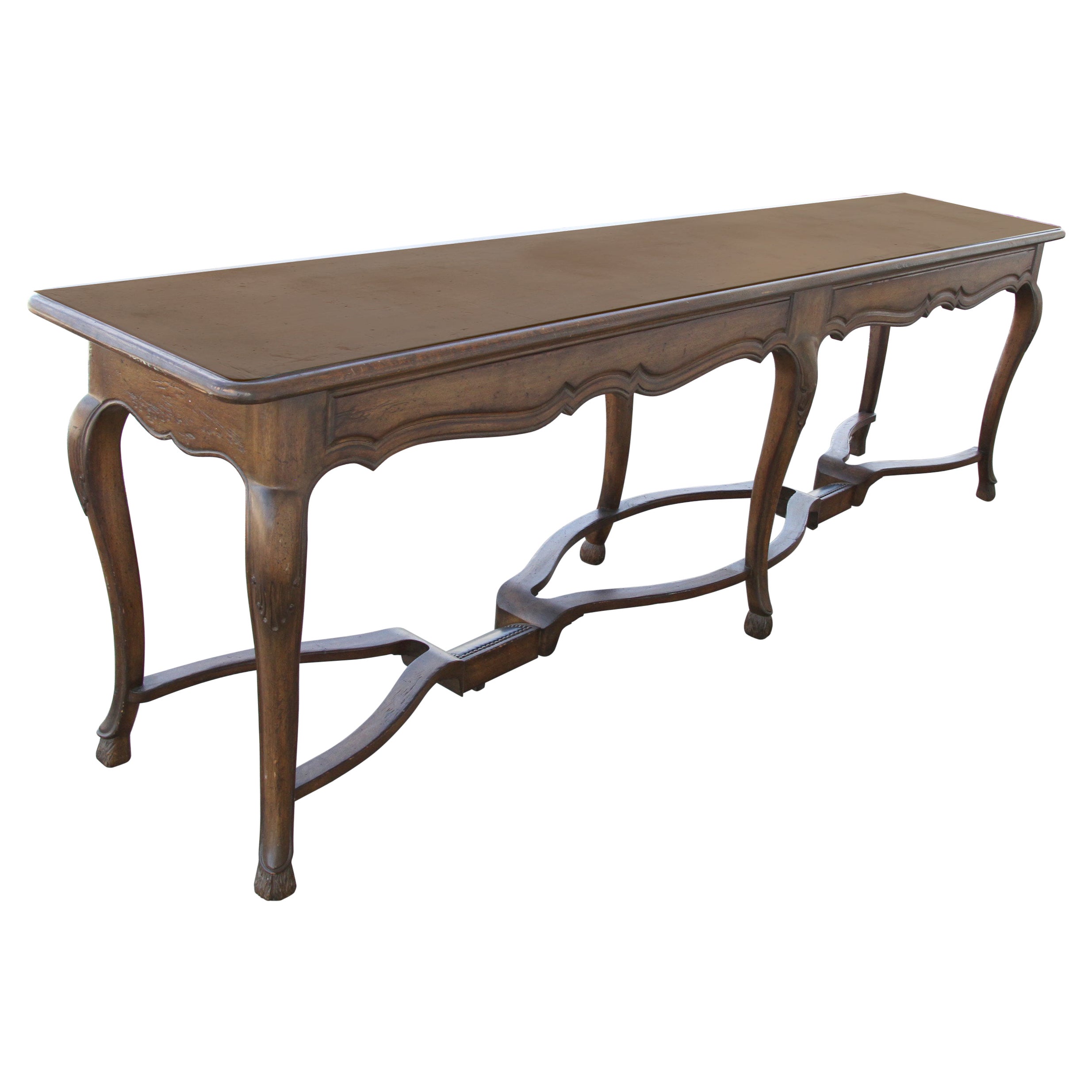 101" Baroque Revival Style Console Table by Auffray Furniture For Sale
