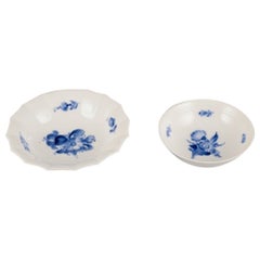 Royal Copenhagen, Blue Flower Braided, two bowls.