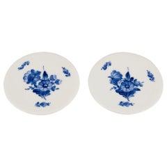 Royal Copenhagen, Blue Flower Braided, two coasters. 1938.