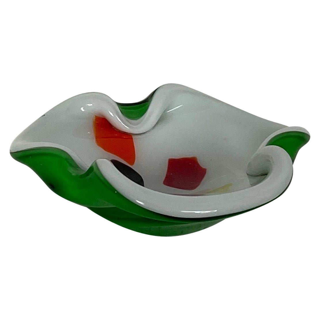 Murano glass ashtray attributable to Archimedes Seguso of the 60s For Sale