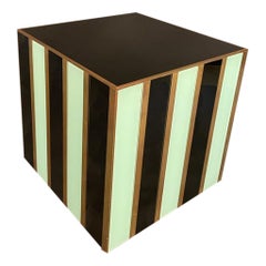 Side Table in Glass, Italy 1980s