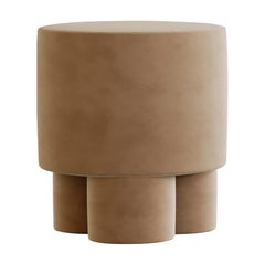 BOO Pouf en velours ocre par Hermhaus