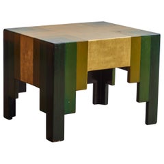 Antique Lacquered Wood Occasional Table by Paul Follot