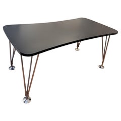 Used Black Dining Table by Piet Hein for Fritz Hansen, 1960s