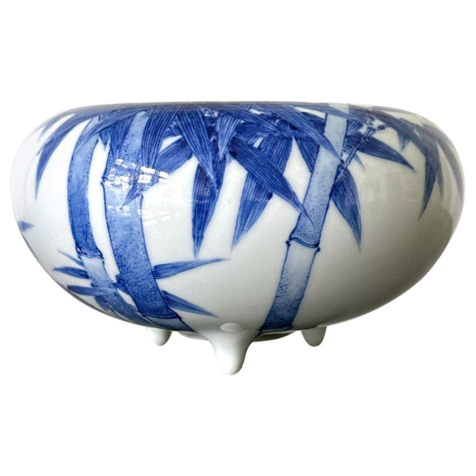 Japanese Glazed Ceramic Bowl by Makuzu Kozan  For Sale