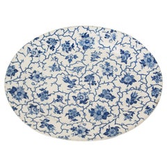 English 19th Century Blue and White Platter