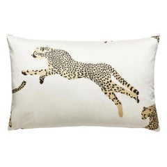 Leaping Cheetah Lumbar Pillow