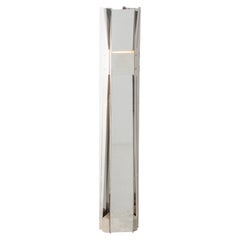 Contemporary Floor Lamp 'Vector' by A-N-D, Polished Steel