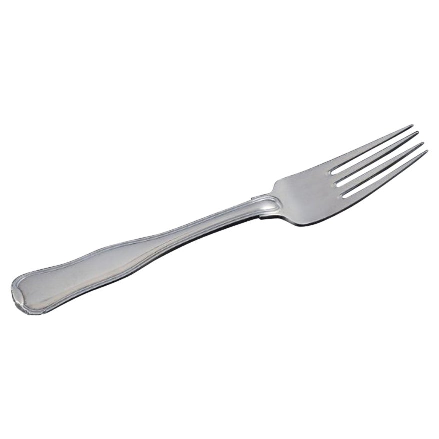 Georg Jensen Old Danish dinner fork in sterling silver.  For Sale
