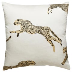 Leaping Cheetah Pillow
