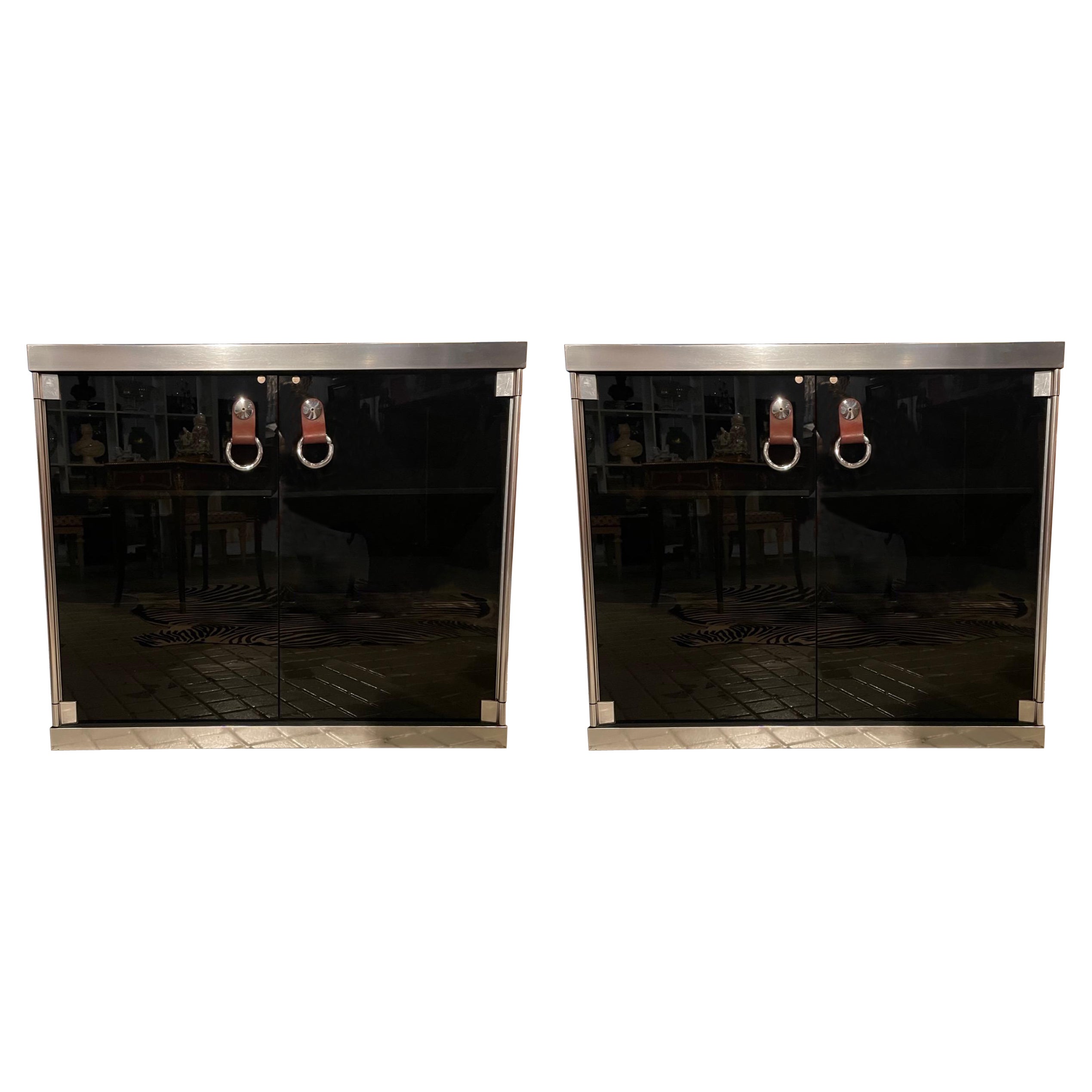Pair of Sideboards Designed by Guido Faleschini and Produced by Mariani, 70s