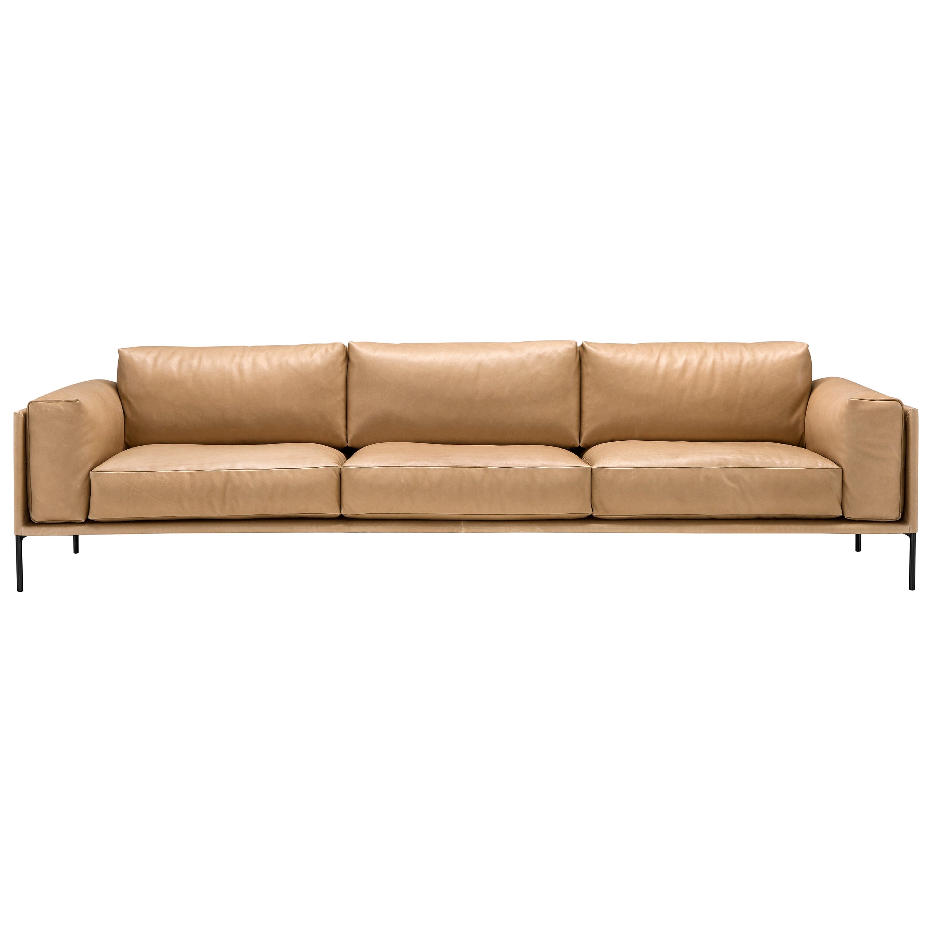 Contemporary Leather Sofa 'Giorgio' by Amura Lab, Legacy 8003 For Sale