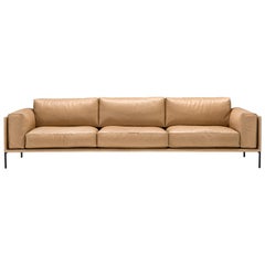Contemporary Leather Sofa 'Giorgio' by Amura Lab, Legacy 8003