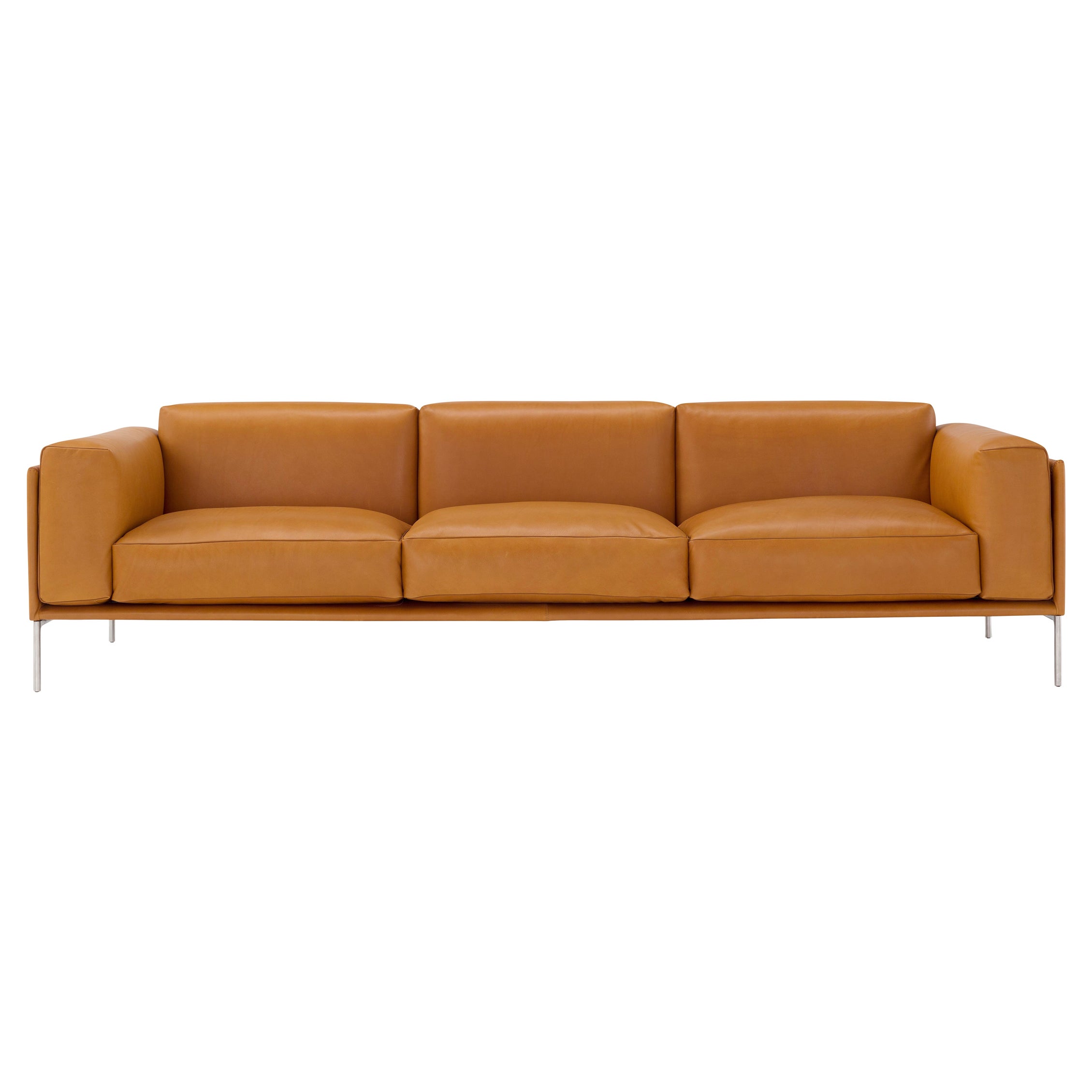 Contemporary Ledersofa 'Giorgio' von Amura Lab, Daino 02 im Angebot