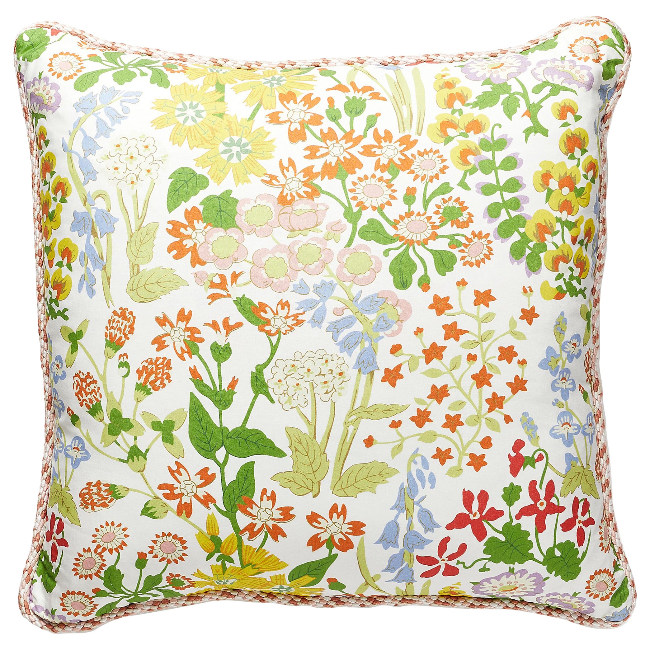 Nymph Floral Pillow For Sale