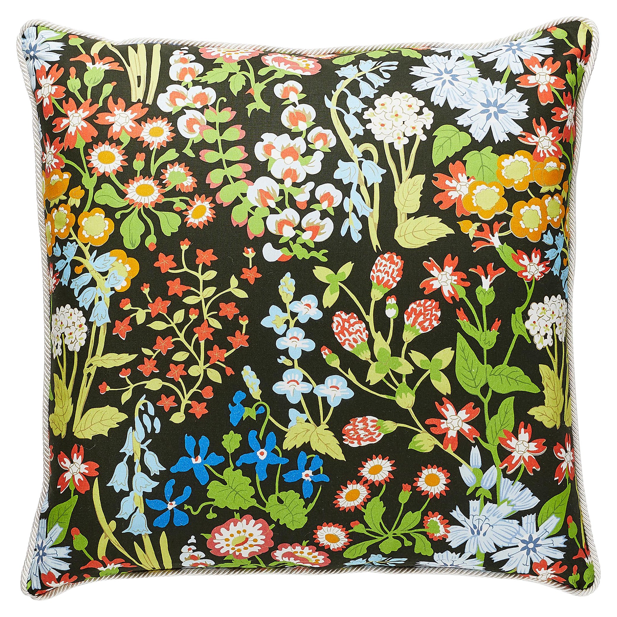 Nymph Floral Pillow For Sale