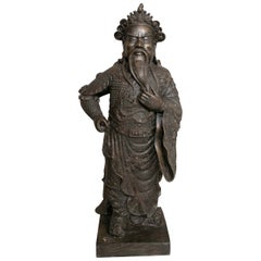 Retro Bronze Sculpture of a Buddhist Monk
