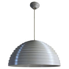 Elio Martinelli Step Chandelier in White Lacquered Metal by Martinelli Luce 70s