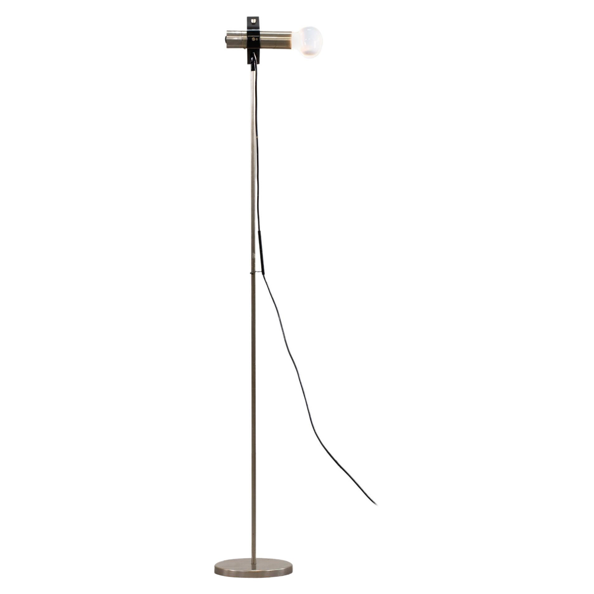 Angelo Ostuni and Renato Forti 399 Floor Lamp in Metal by Oluce 1960s