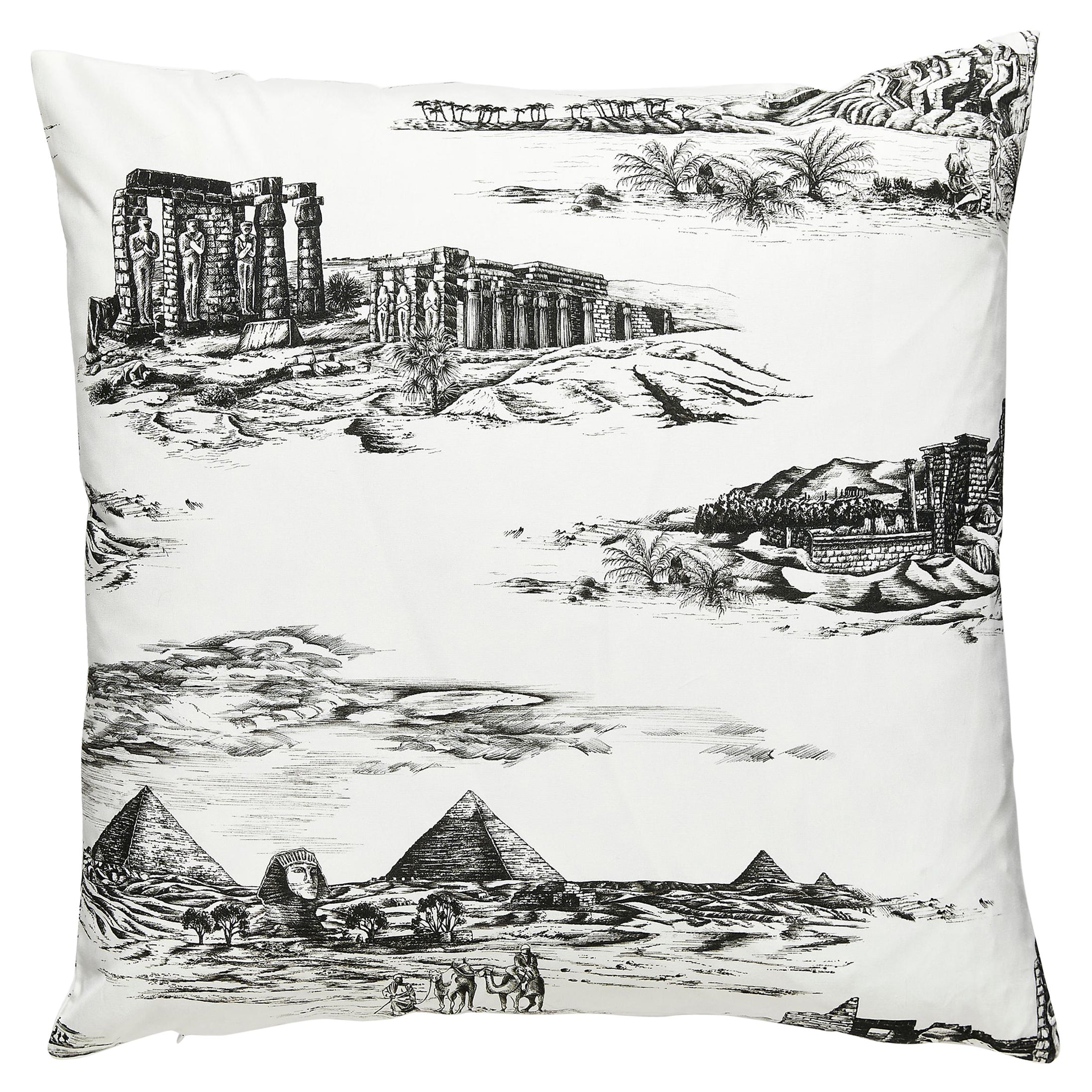 Cairo Toile Pillow For Sale