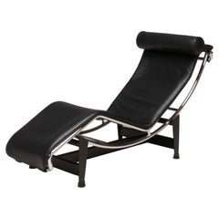 Vintage Cassina Le Corbusier, Pierre Jeanneret & Charlotte Perriand LC4 Chaise Lounge