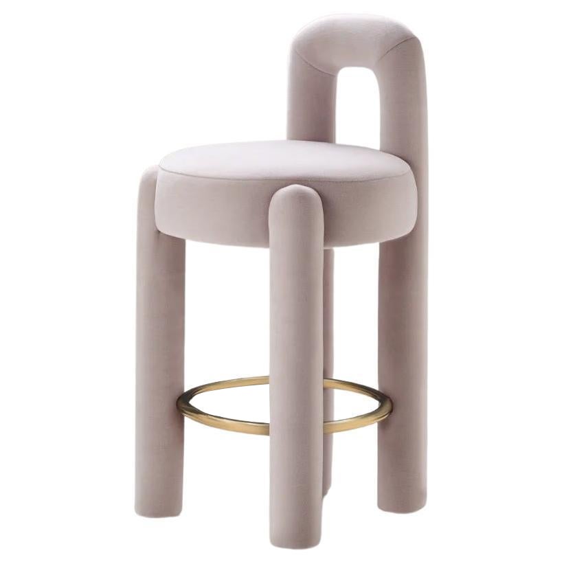 DOOQ! Organic Modern Marlon Counter Chair in Light Kvadrat by P. Franceschini For Sale