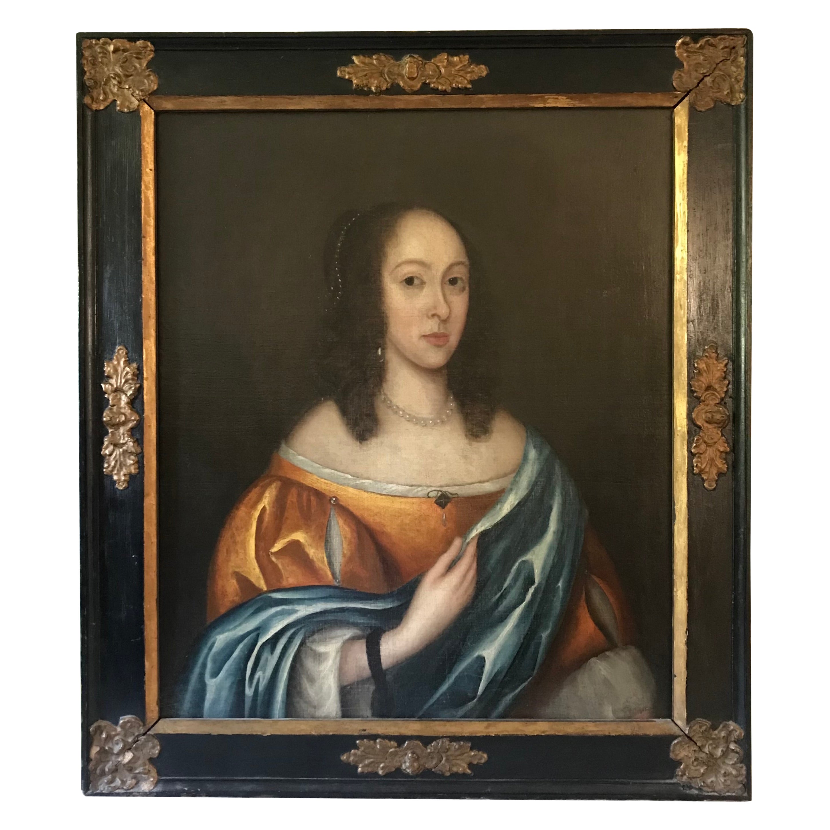 17th Century Portrait  For Sale