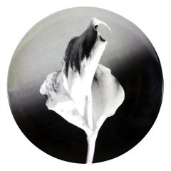 Assiette en porcelaine botanique Robert Mapplethorpe, Fleur, 1986
