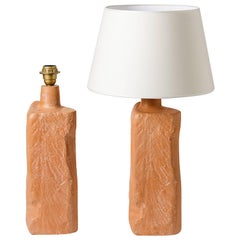 Elegant Pair of Ceramic Lamps by Tim Orr, circa 1970-1980