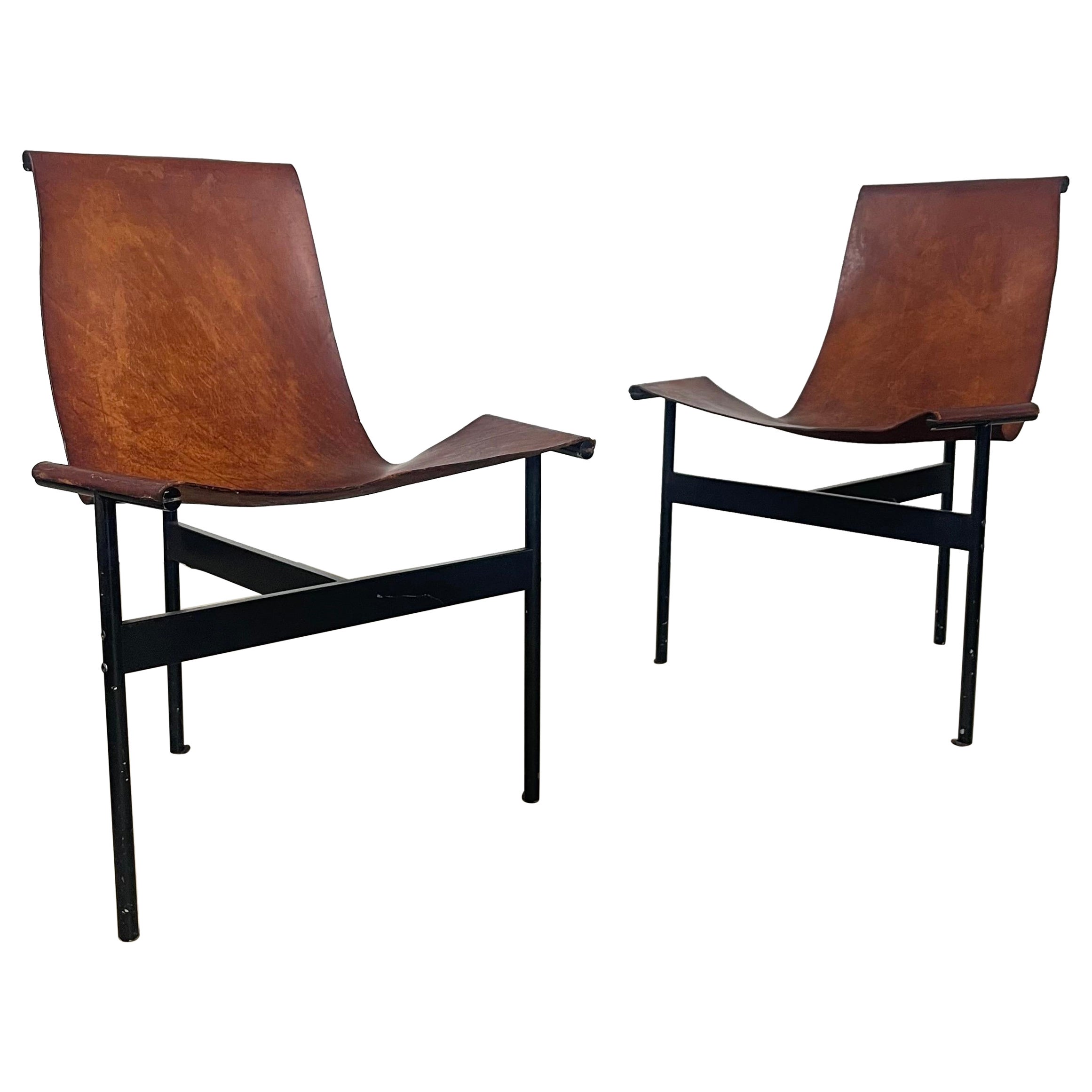 Pair of T Side Chairs by Katavalos, Littell, and Kelly for Laverne International