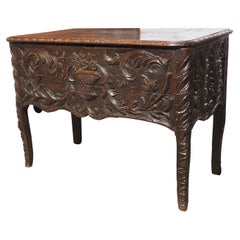 A Well-Carved 18th Century "Maie" Console/Trunk from Provence, France