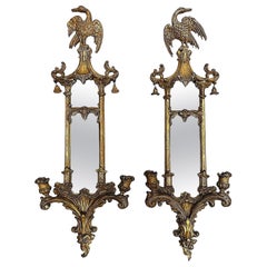 Pair 18th Century Gilded girondels.