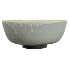 Celadon-Keramikschale mit tropfenförmiger Glasur