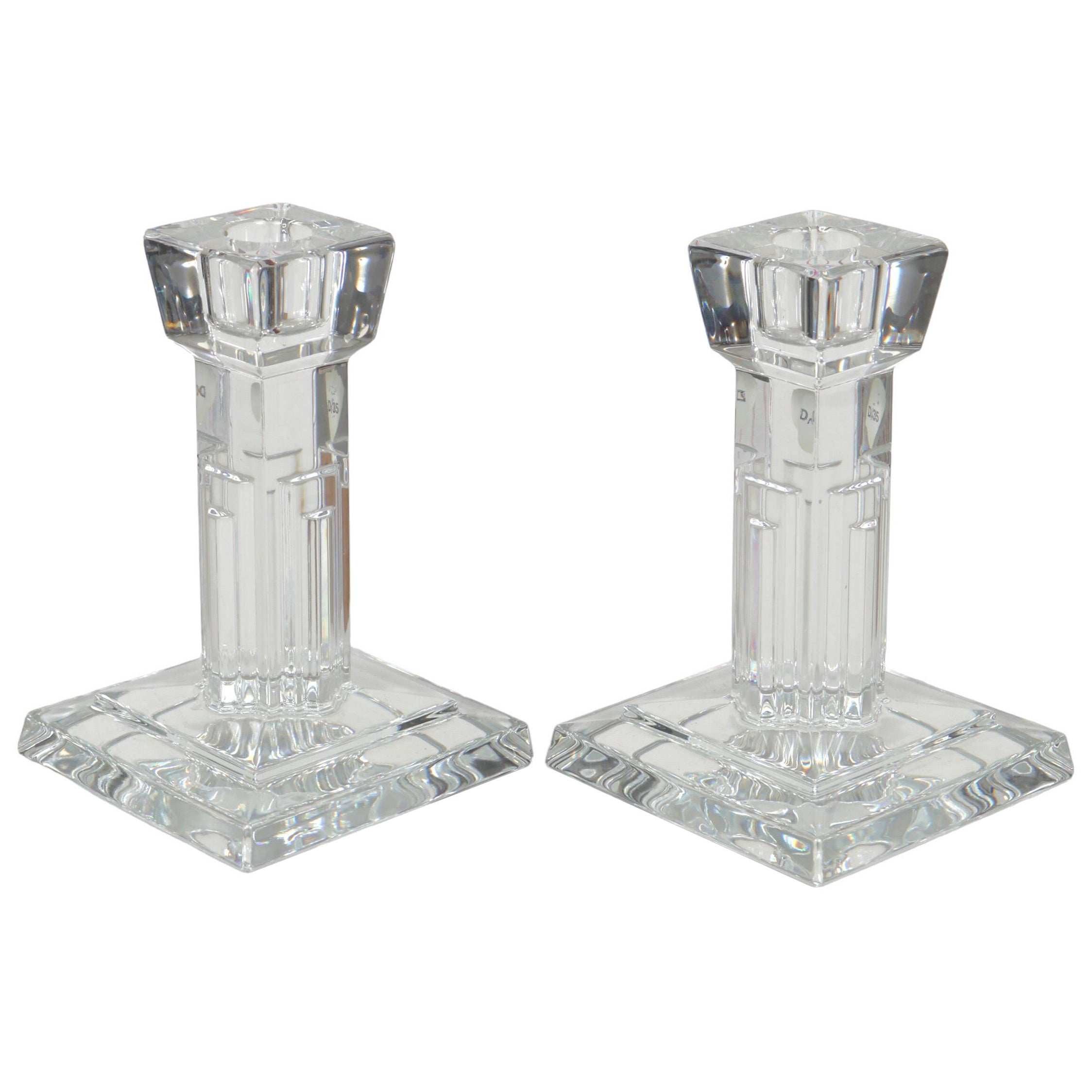 Waterford-Kristall-Kerzenhalter – ein Paar