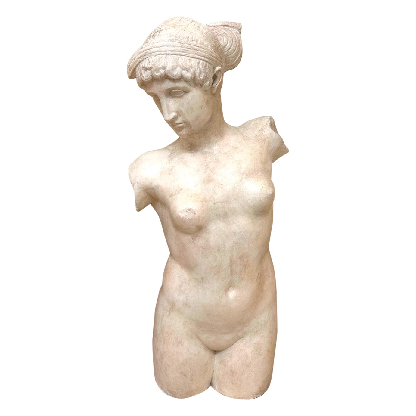 NEED DIMS Faux Marble Torso of Venus For Sale