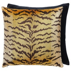 Coussin en soie Tigre/Indus