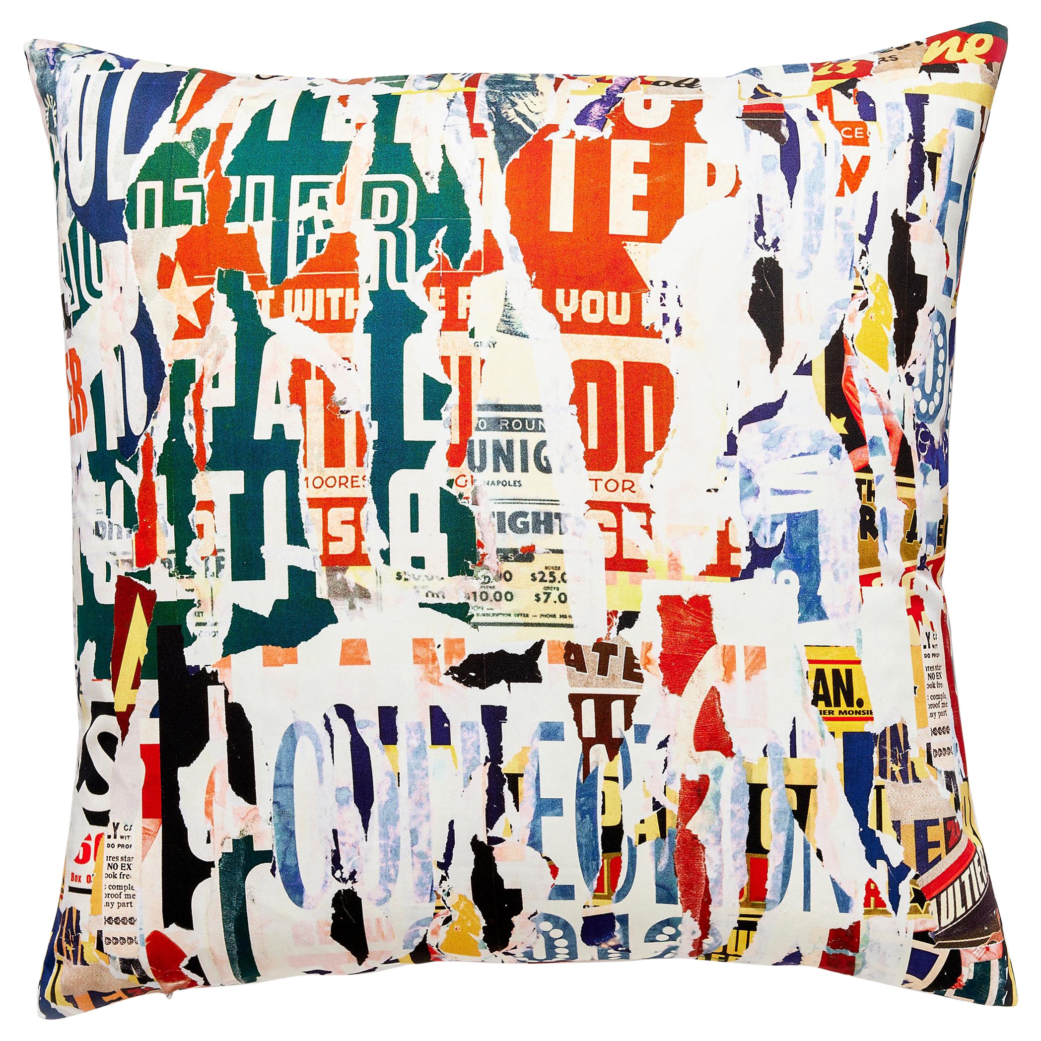 Metropolitain Print Pillow For Sale