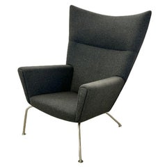 Used Mid-Century Modern Wing / Lounge Chair by Hans Wegner for Carl Hansen, Labeled