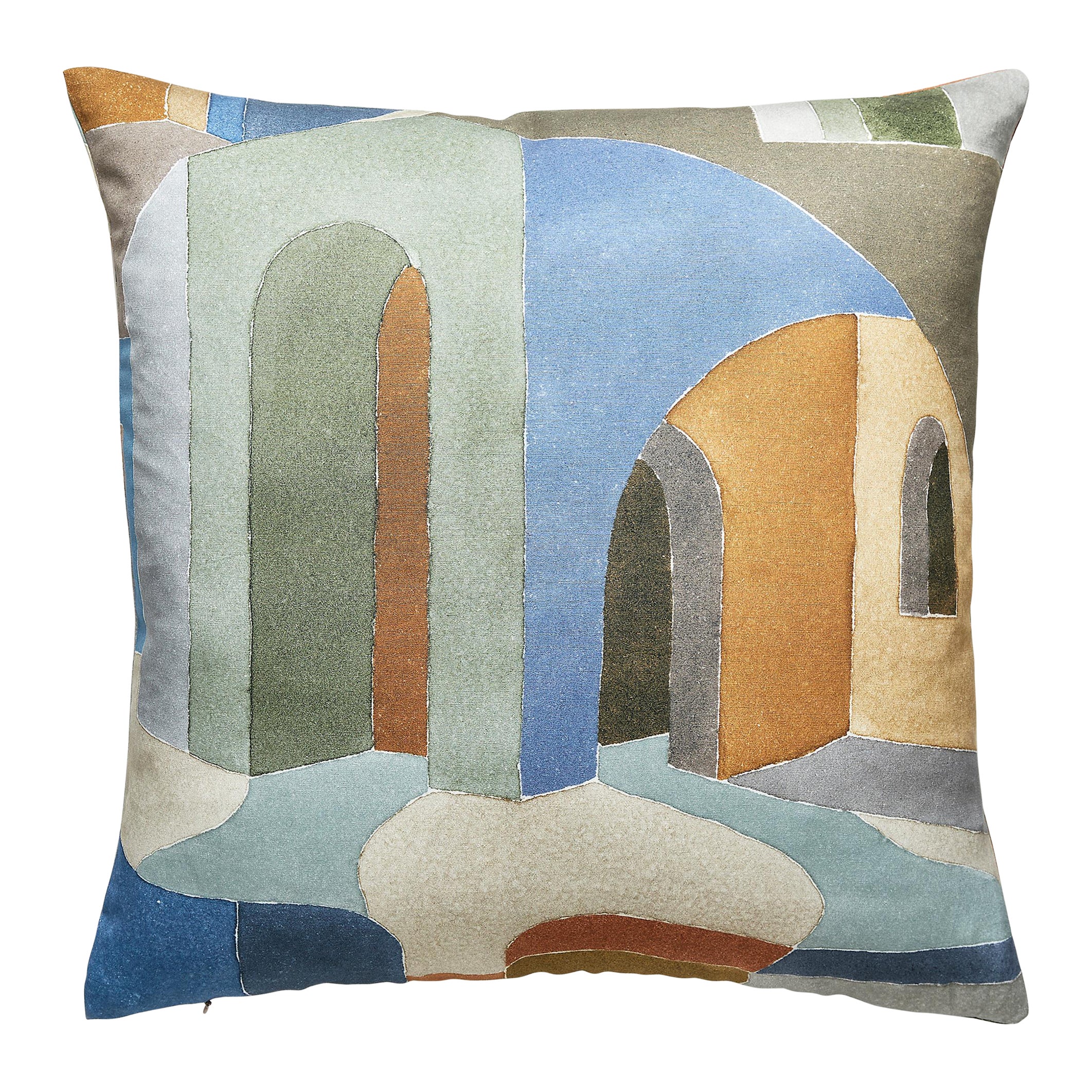 Riad Cotton Print Pillow For Sale