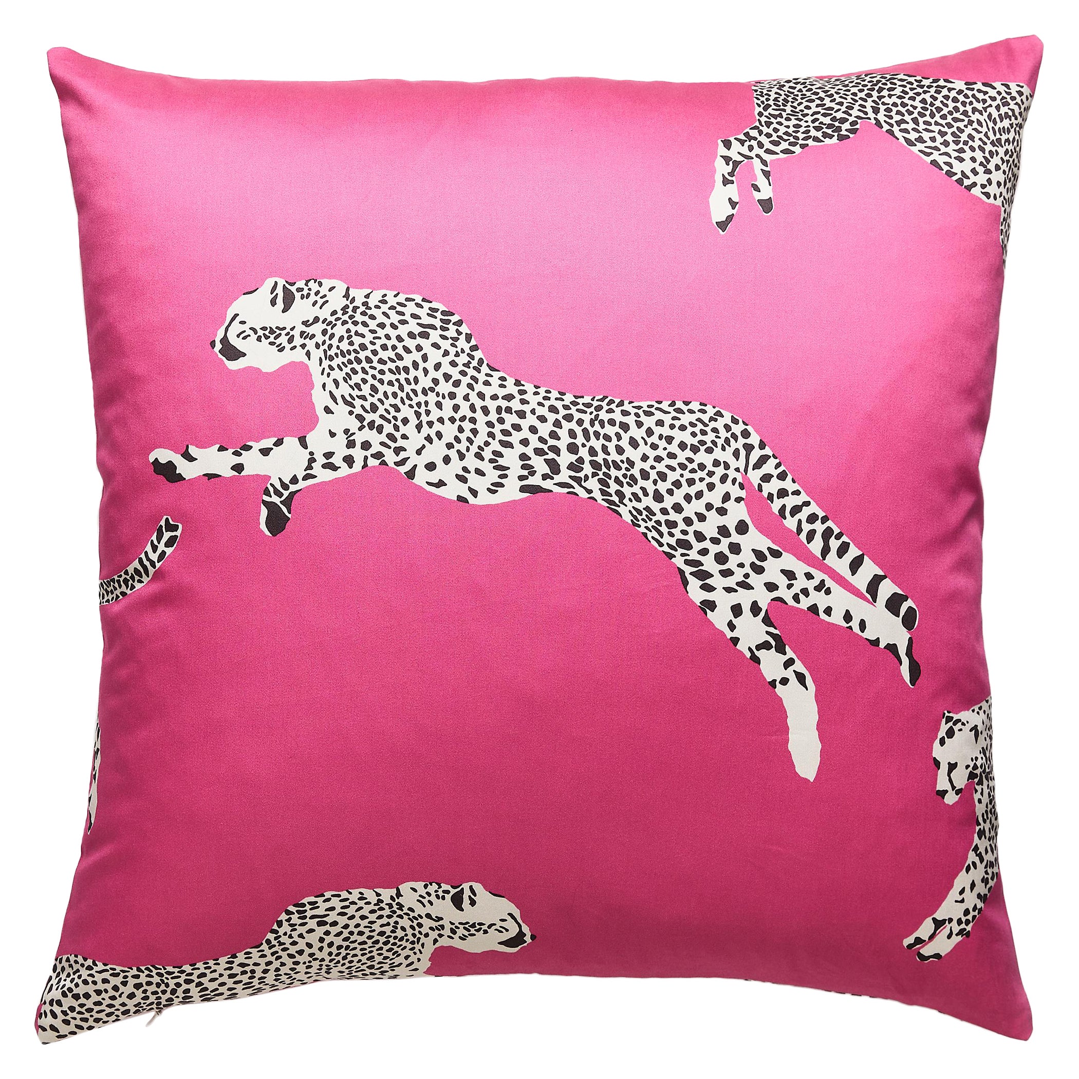 Leaping Cheetah Pillow For Sale