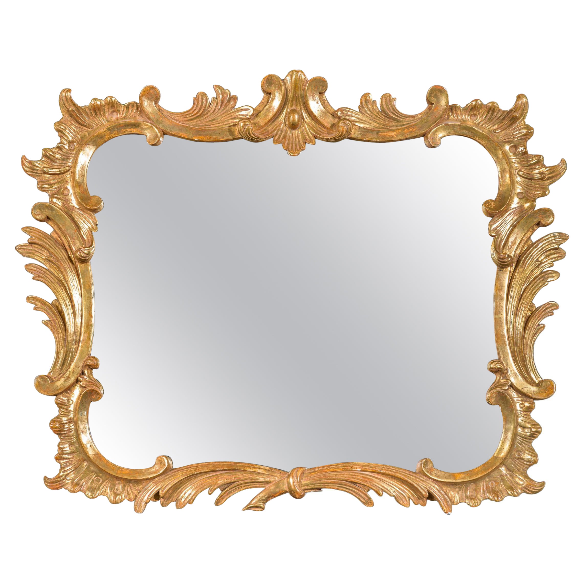 18th Century George III Rococo Wall Mirror For Sale