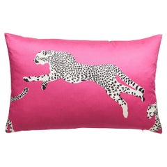 Leaping Cheetah Lumbar Pillow