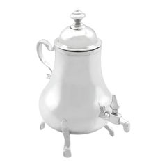 Niederländischer Miniatur-Samowar/Kaffee-Urne aus Silber - antik 1722