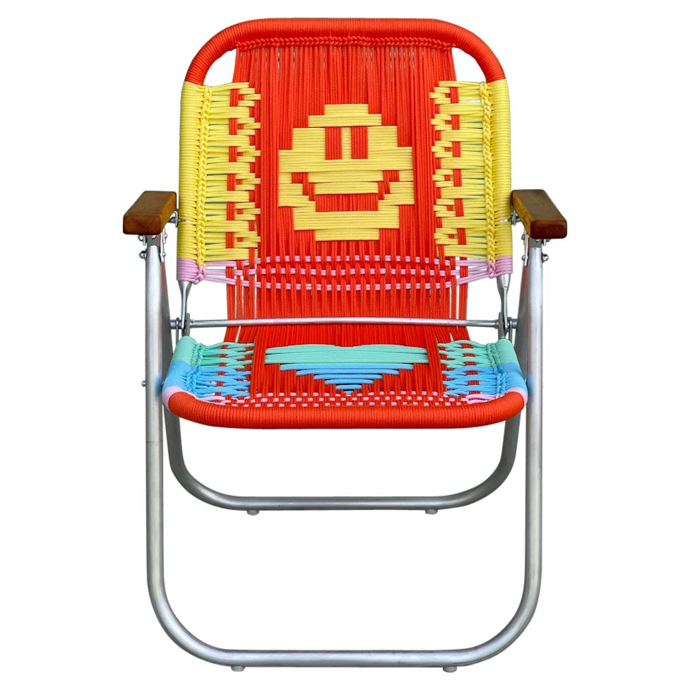 Beach chair Japú Trama Smile - Outdoor area -Garden and Lawn - Dengô Brasil  For Sale