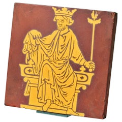 Used Minton Encaustic Neo-Medieval Old English Tile