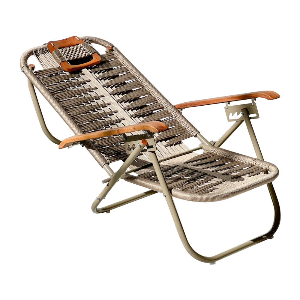 Beach chaise chair Japú Trama 5 - Outdoor area Garden and Lawn - Dengô Brasil