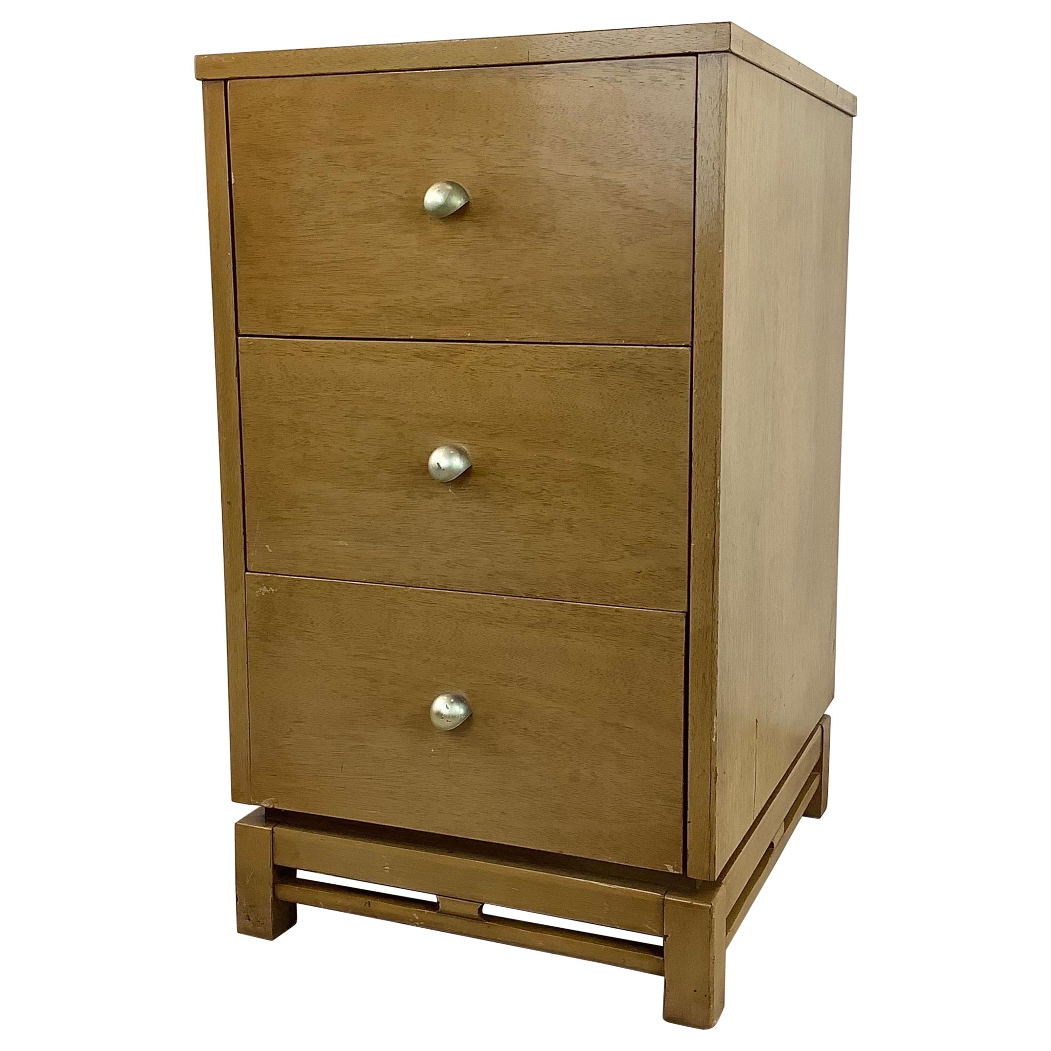 Mid-Century “Simplex” Three Drawer Dresser or Nightstand by Kent Coffey For Sale