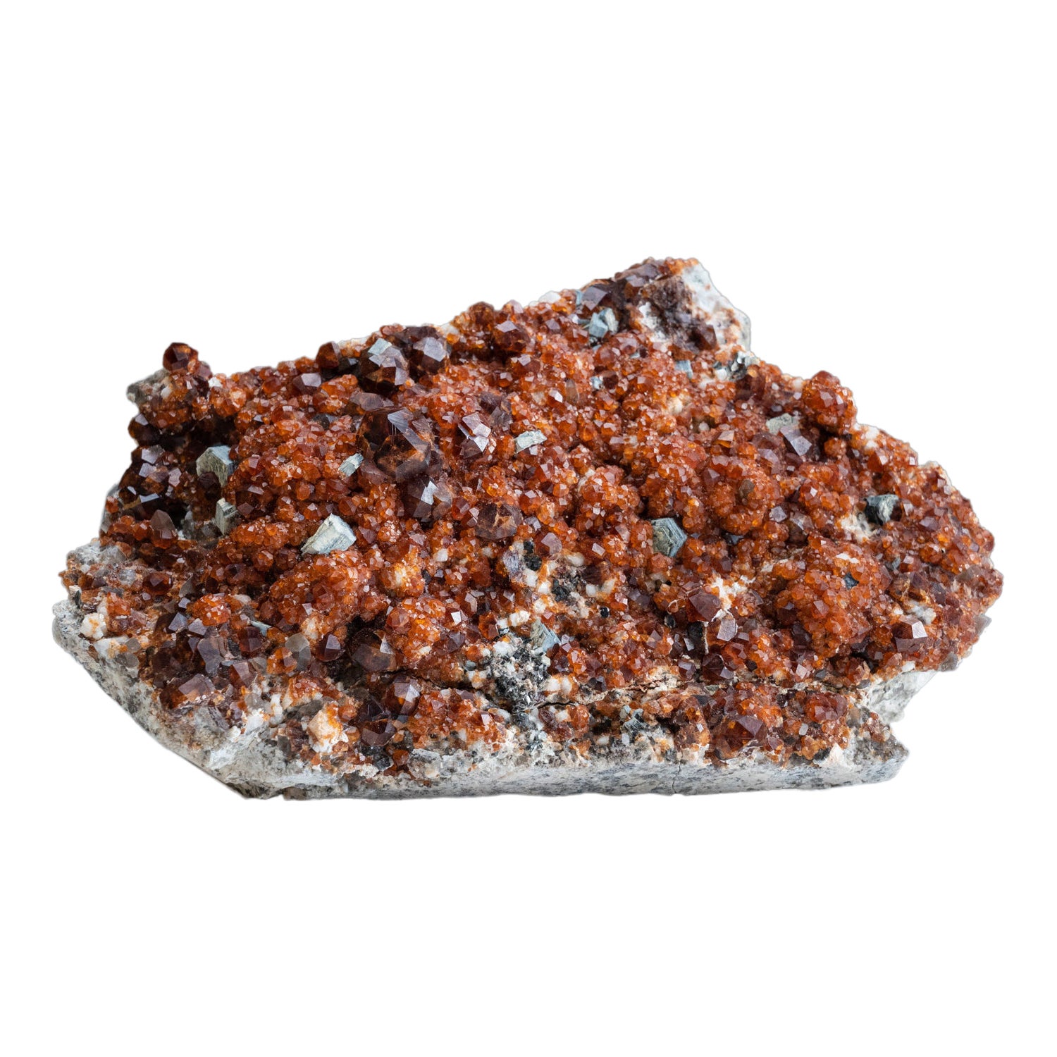 Spessartine Garnet with Smoky Quartz from Tongbei-Yunling District, Fujian Provi For Sale
