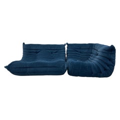 Canapé et chaise de cheminée Togo de Michel Ducaroy pour Ligne Roset